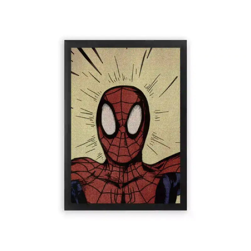 Spiderman 'Spider Sense' Framed Poster Black Premium Wood