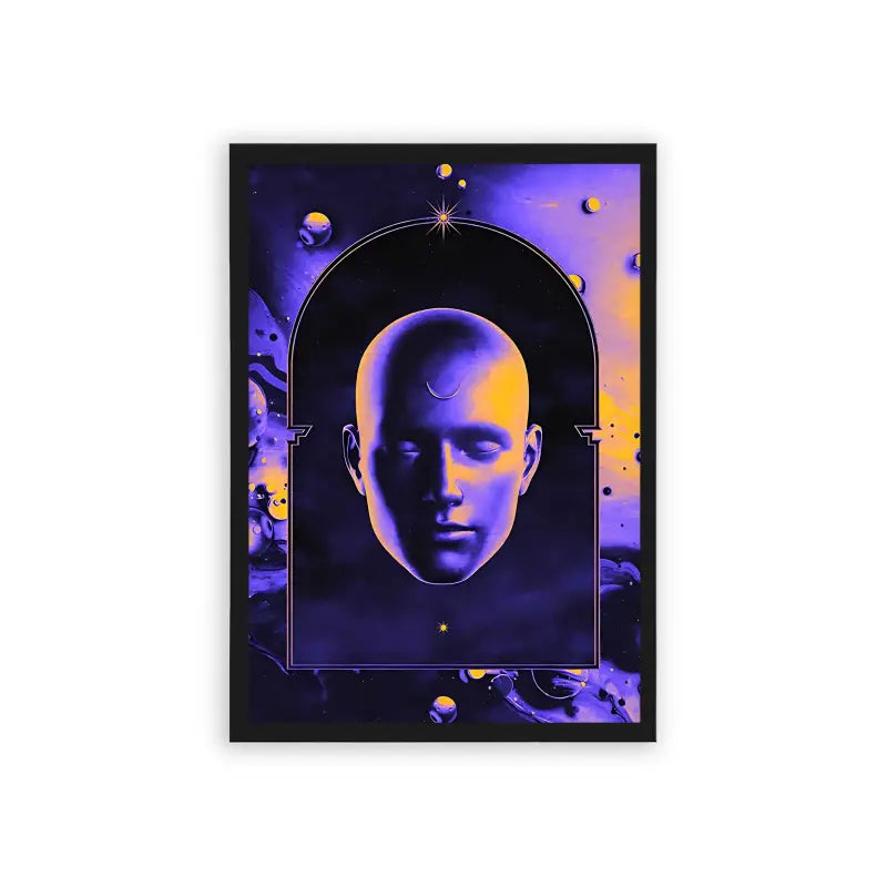 Spirits 'Cosmic Consciousness' Framed Poster Black Hard Fiber