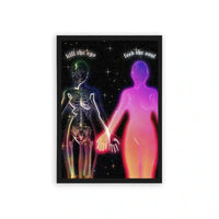 Spirits 'Cosmic Duality' Framed Poster Black Hard Fiber