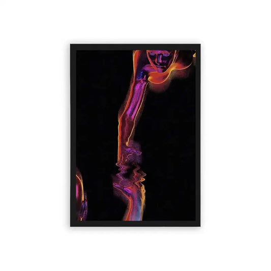 Spirits 'Glowing Reverie' Framed Poster Black Hard Fiber