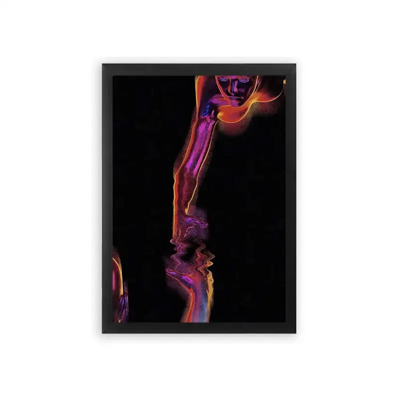 Spirits 'Glowing Reverie' Framed Poster Black Premium Wood