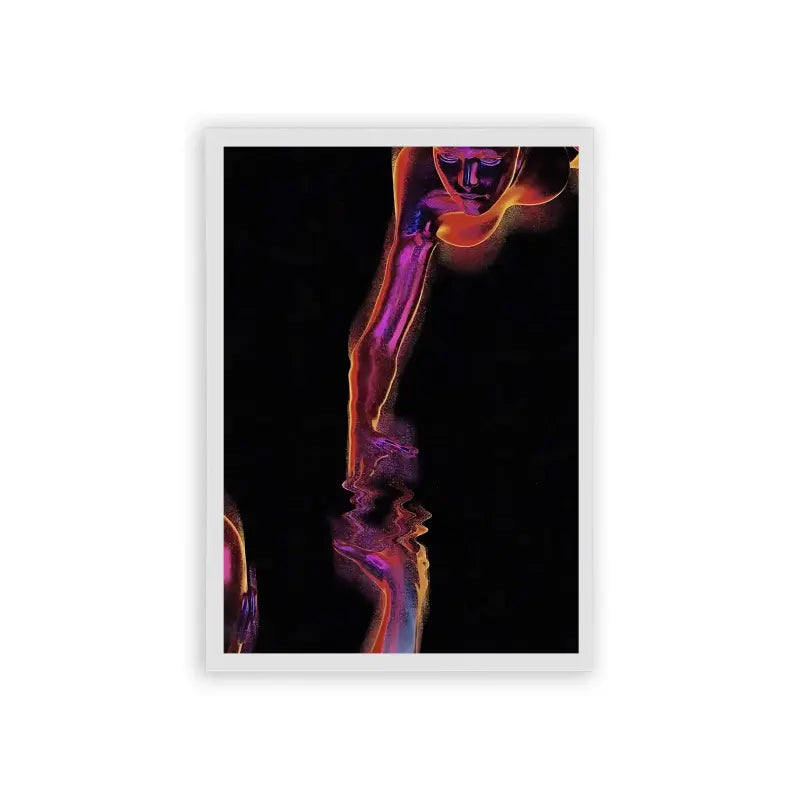 Spirits 'Glowing Reverie' Framed Poster White Hard Fiber