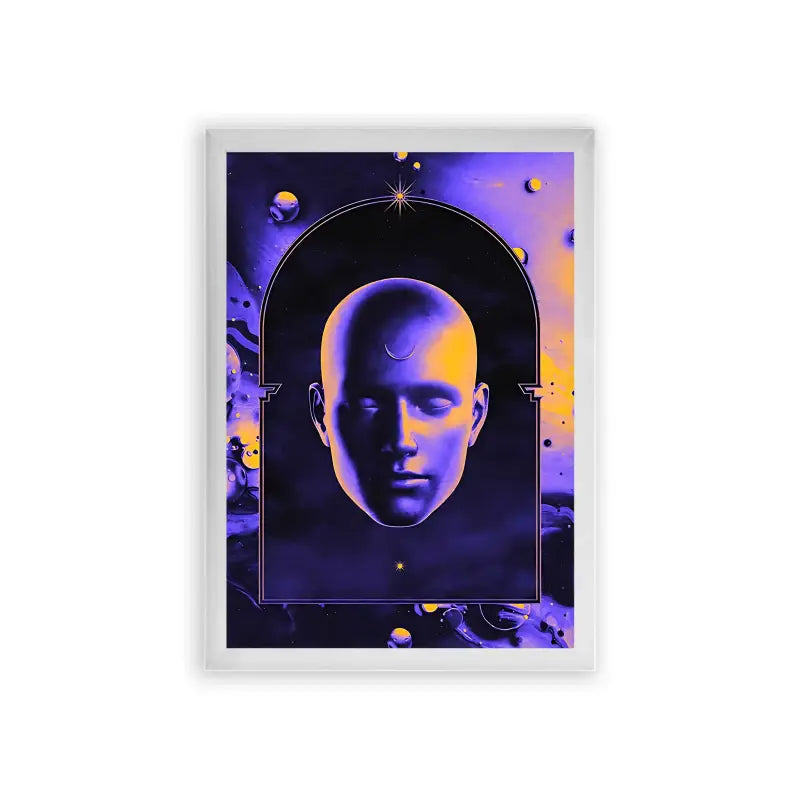 Spirits 'Cosmic Consciousness' Framed Poster White Premium Wood