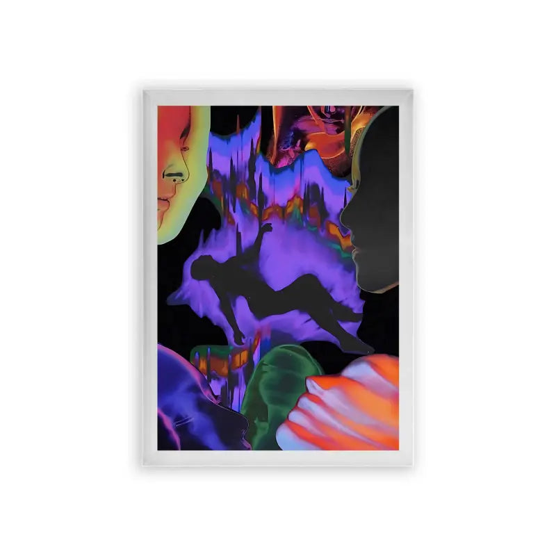 Spirits 'Ethereal Fusion' Framed Poster White Premium Wood