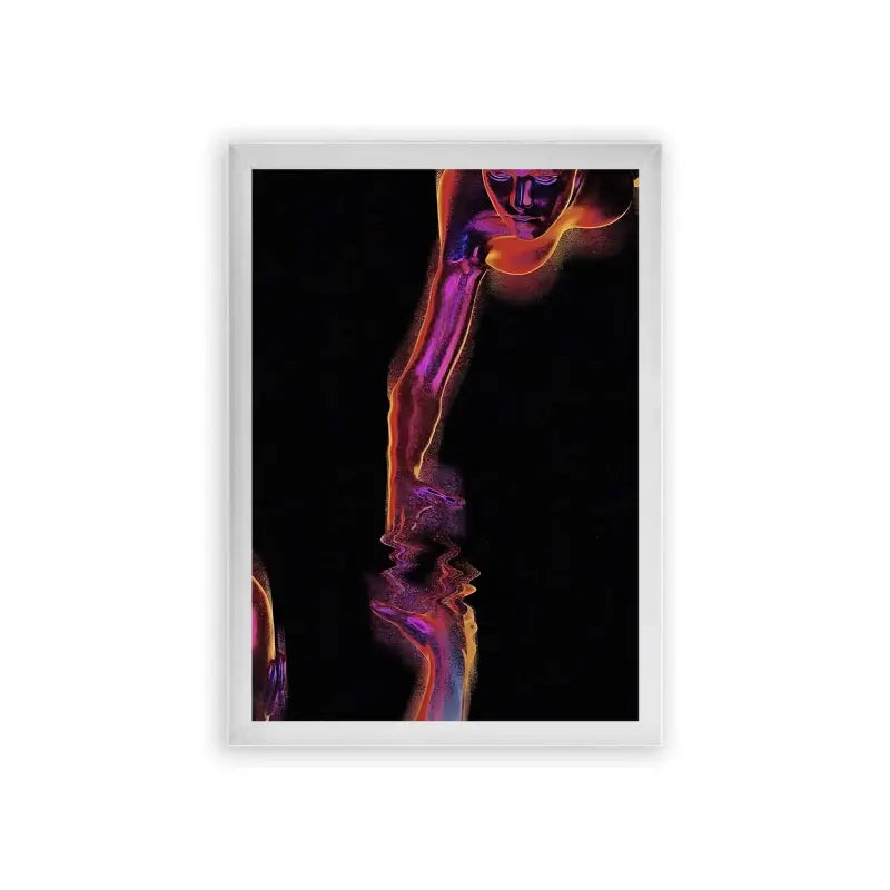 Spirits 'Glowing Reverie' Framed Poster White Premium Wood