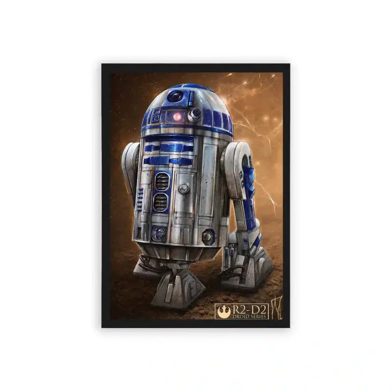 Star Wars 'R2D2' Framed Poster Black Hard Fiber