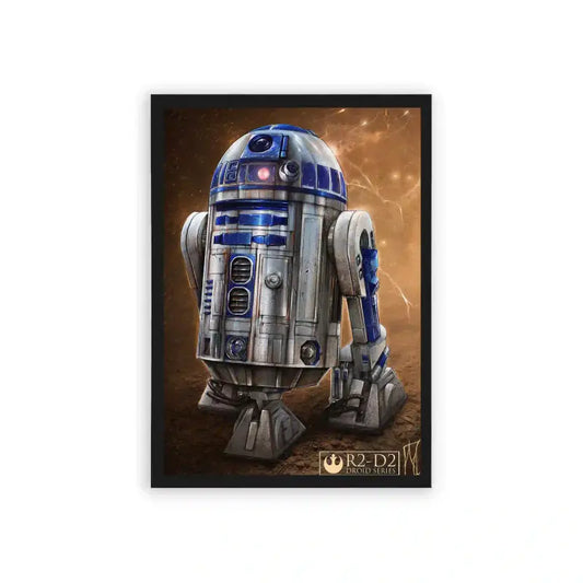 Star Wars 'R2D2' Framed Poster Black Hard Fiber