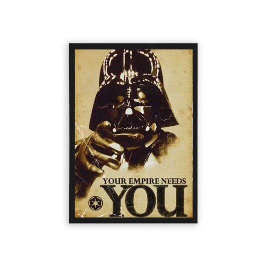 Star Wars 'The Empire Needs You' Framed Poster Black Hard Fiber