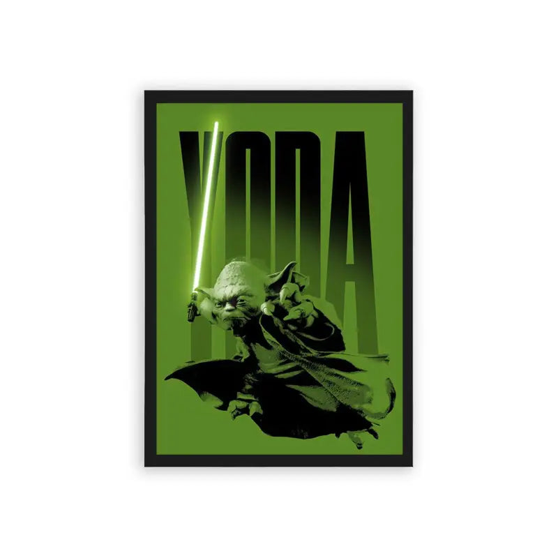 Star Wars 'Yoda's Legacy' Framed Poster Black Hard Fiber