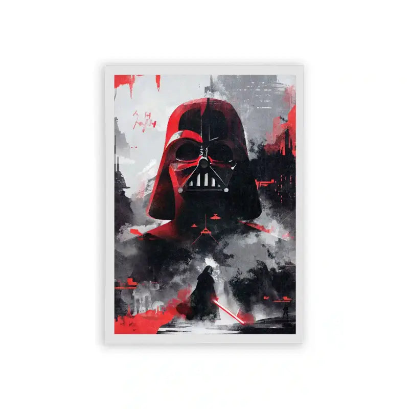 Star Wars 'The Empire's Shadow' Framed Poster White Hard Fiber