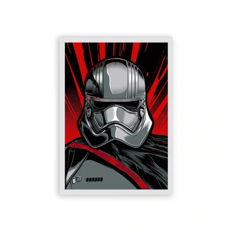 Star Wars 'The Stormtrooper's Stare' Framed Poster White Hard Fiber