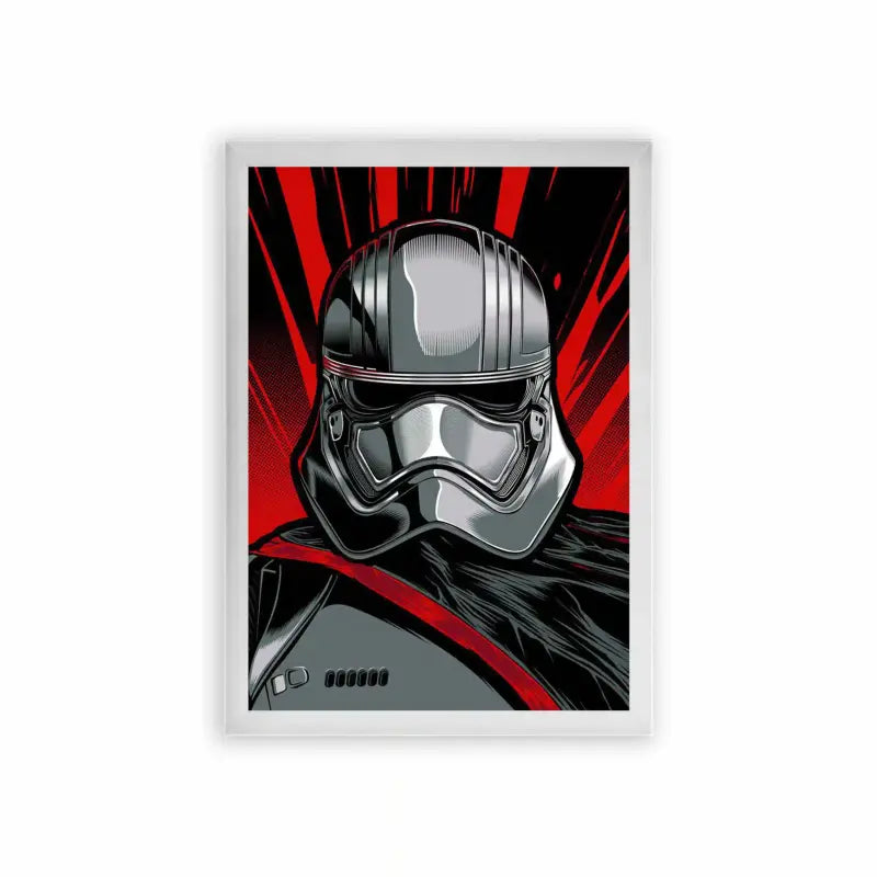 Star Wars 'The Stormtrooper's Stare' Framed Poster White Premium Wood