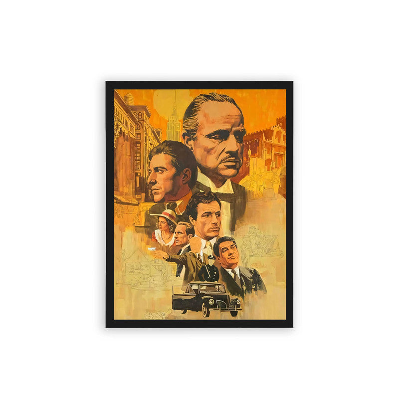 The Godfather 'Underworld Empire' Framed Poster Black Hard Fiber