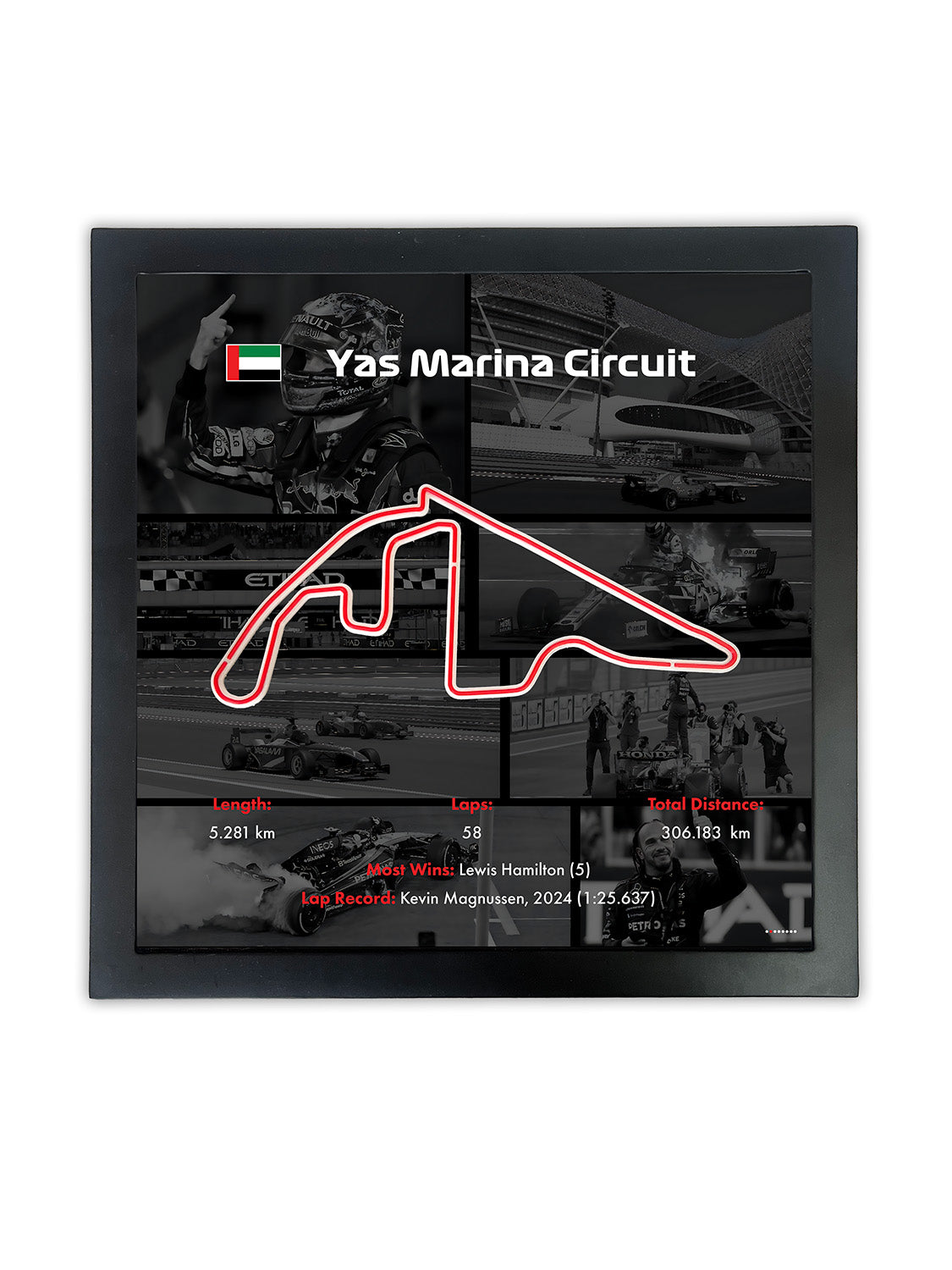 F1 Framed Track 'Yas Marina'