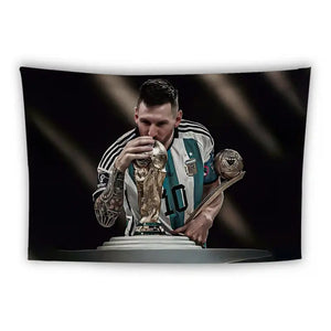 Messi 'World Cup Triumph' Flag