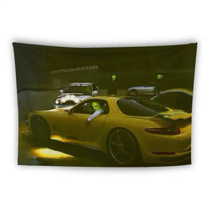 Travis Scott 'Night Drive' Flag