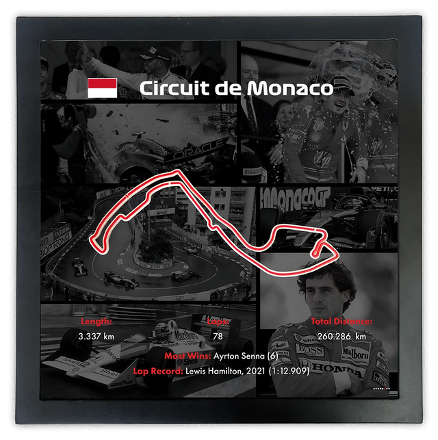 F1 Framed Track 'Monaco'