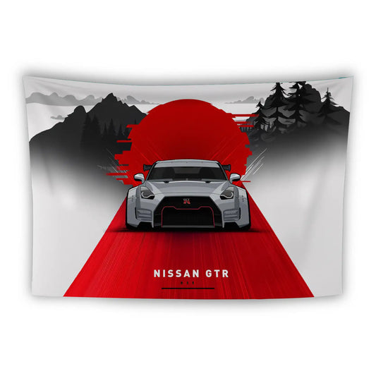 Nissan GTR 'Rising Sun' Flag