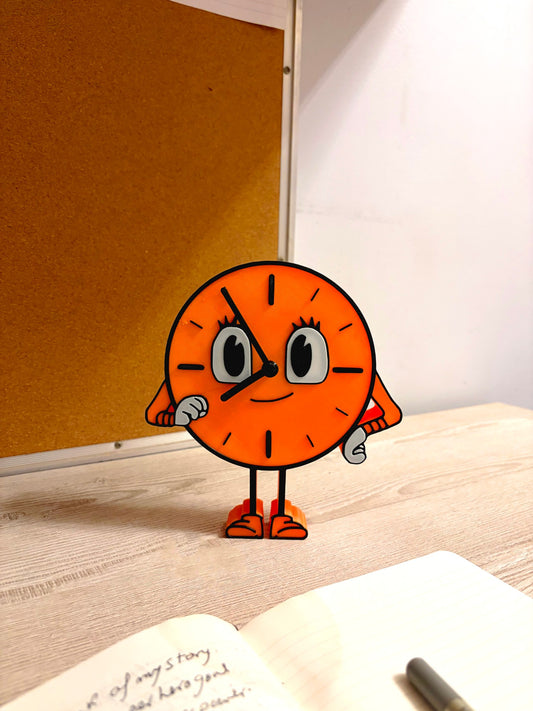 Miss Minutes Desk & Wall Clock