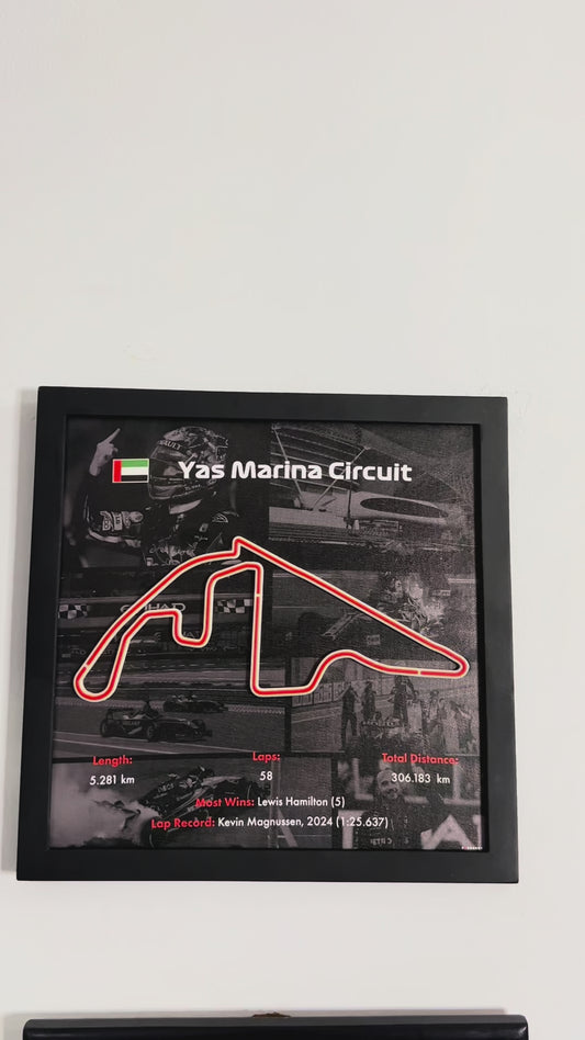 F1 Framed Track 'Yas Marina'