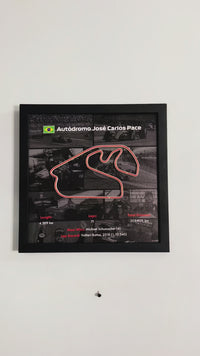 F1 Framed Track 'Autodromo Carlos Pace'