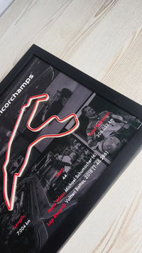 F1 Framed Track 'Spa-Francorchamps'