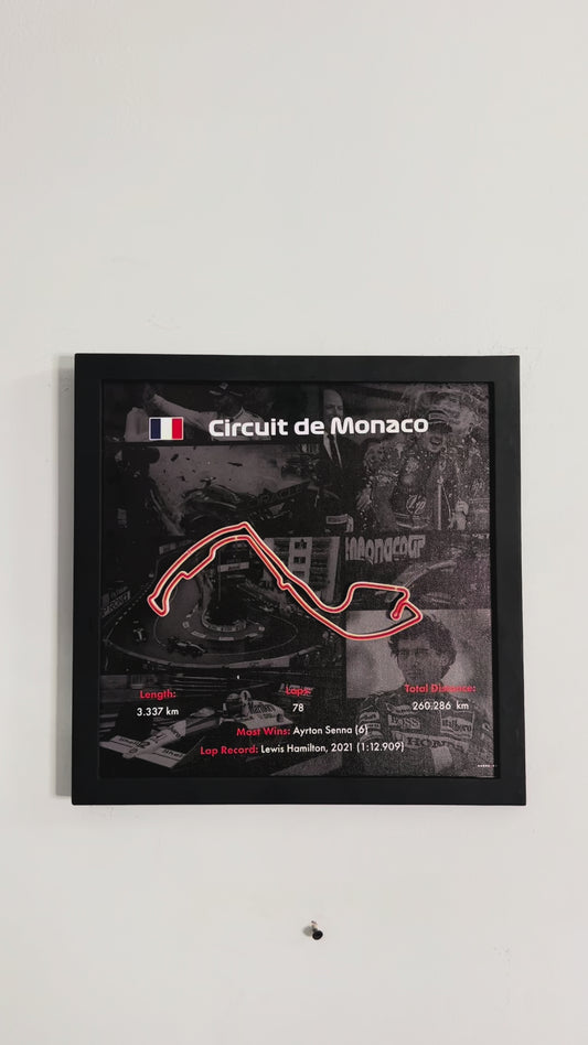F1 Framed Track 'Monaco'