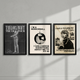 Taylor Swift 3-piece framed poster set with I'm a Mirrorball, Peculiar Feeling and The Eras Tour hung as a gallery wall