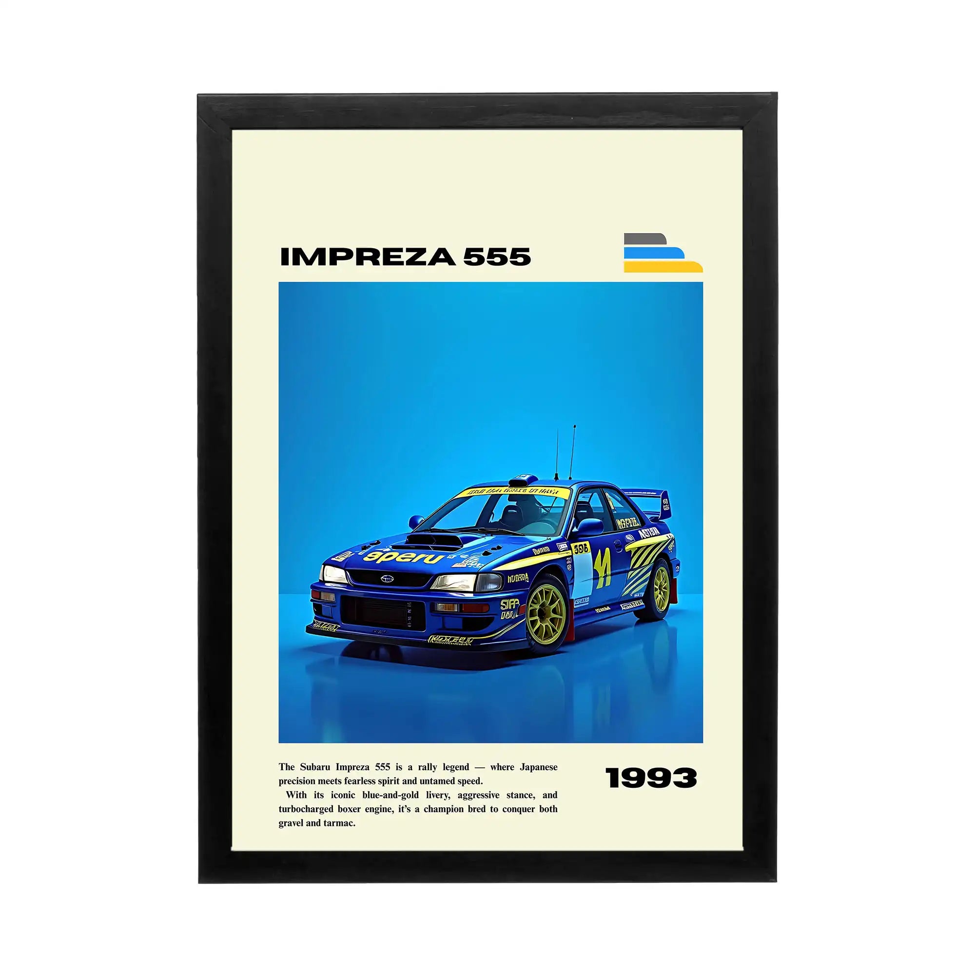 Subaru Impreza 555 'Rally Legend' Frame| Spark Store