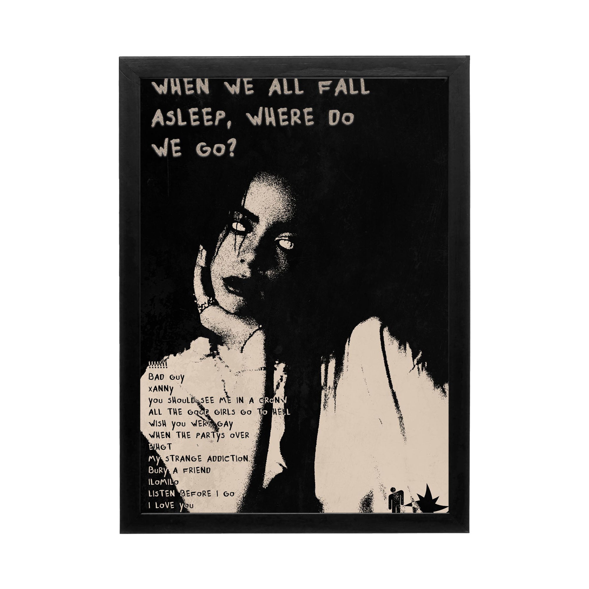 Billie Eilish 'When We All Fall Asleep' Frame| Spark Store