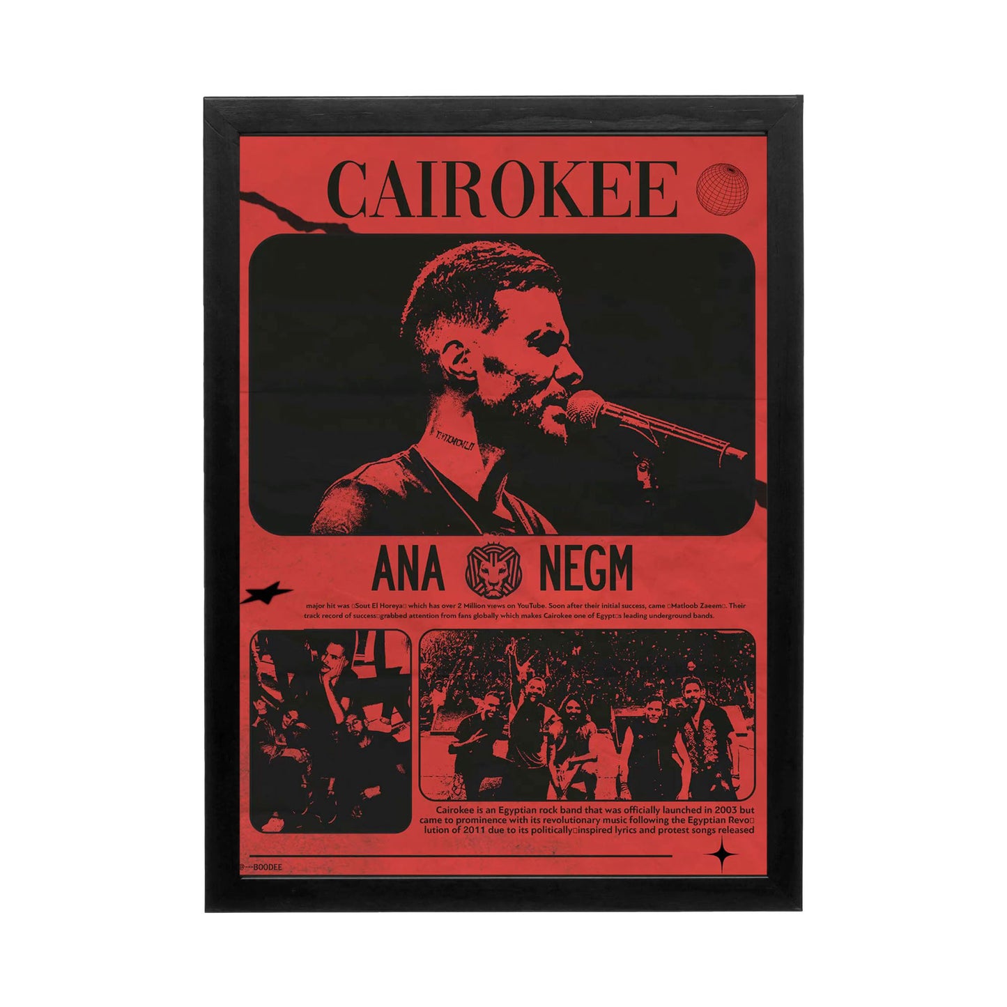 Cairokee 'Ana Negm' Frame