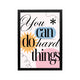 You Can Do Things pink preppy Y2K affirmation poster with black typography for bedroom dorm or workspace