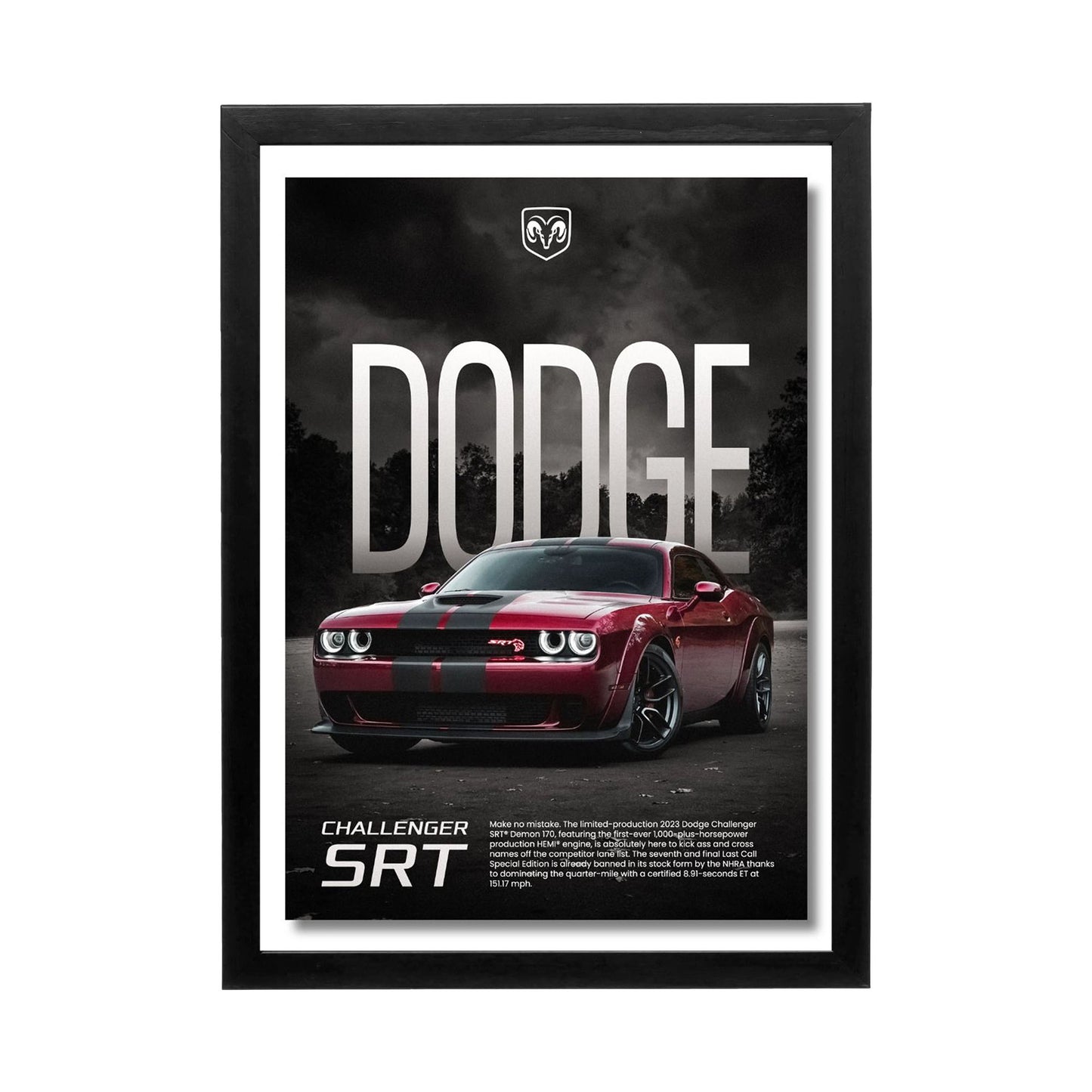 Cars 'Dodge Challenger SRT' Frame