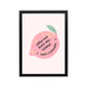 Pink lemon poster with When Life Gives You Lemons Make Lemonade, preppy Y2K typography for bedroom, dorm, or vanity
