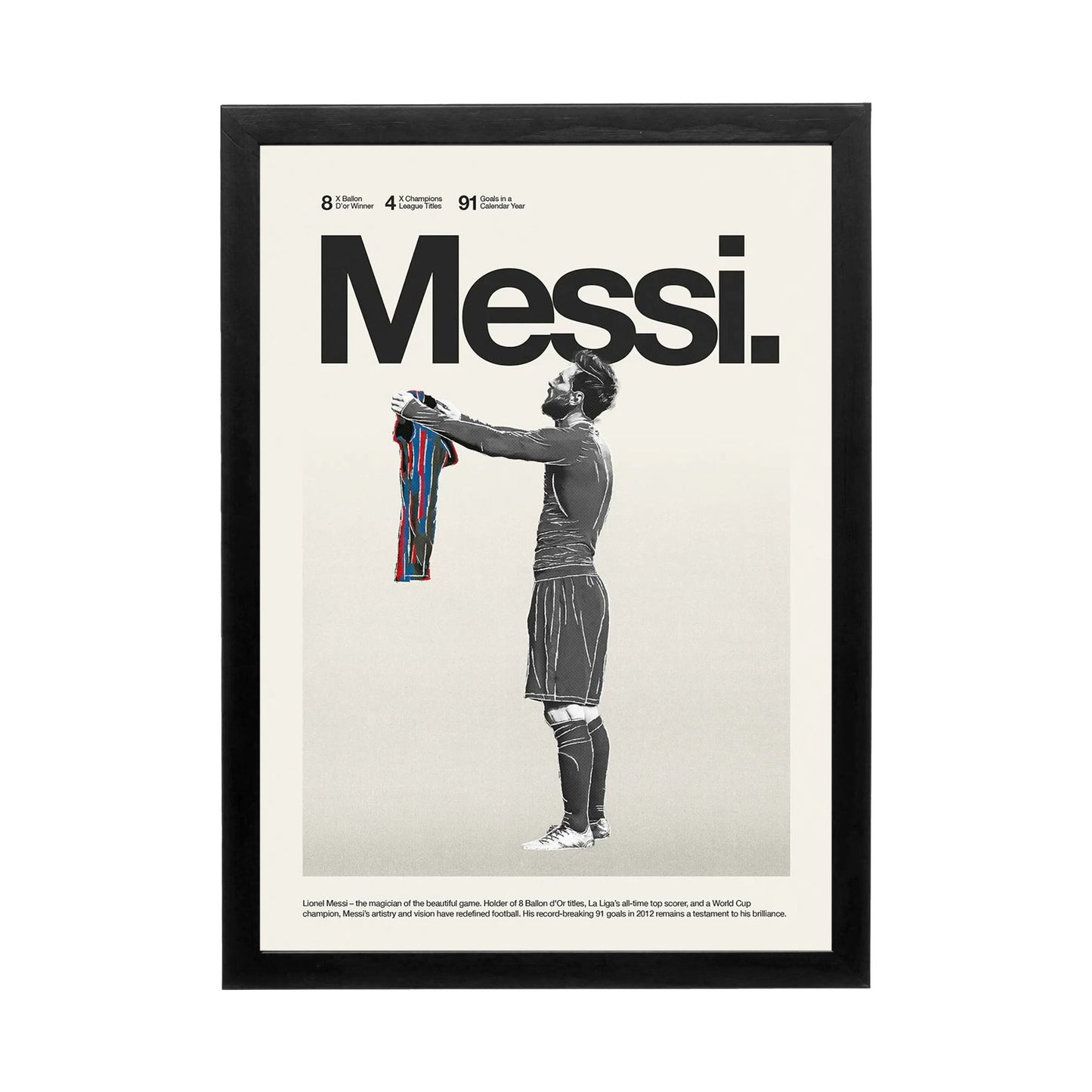 Messi 'The Art of Greatness' Frame
