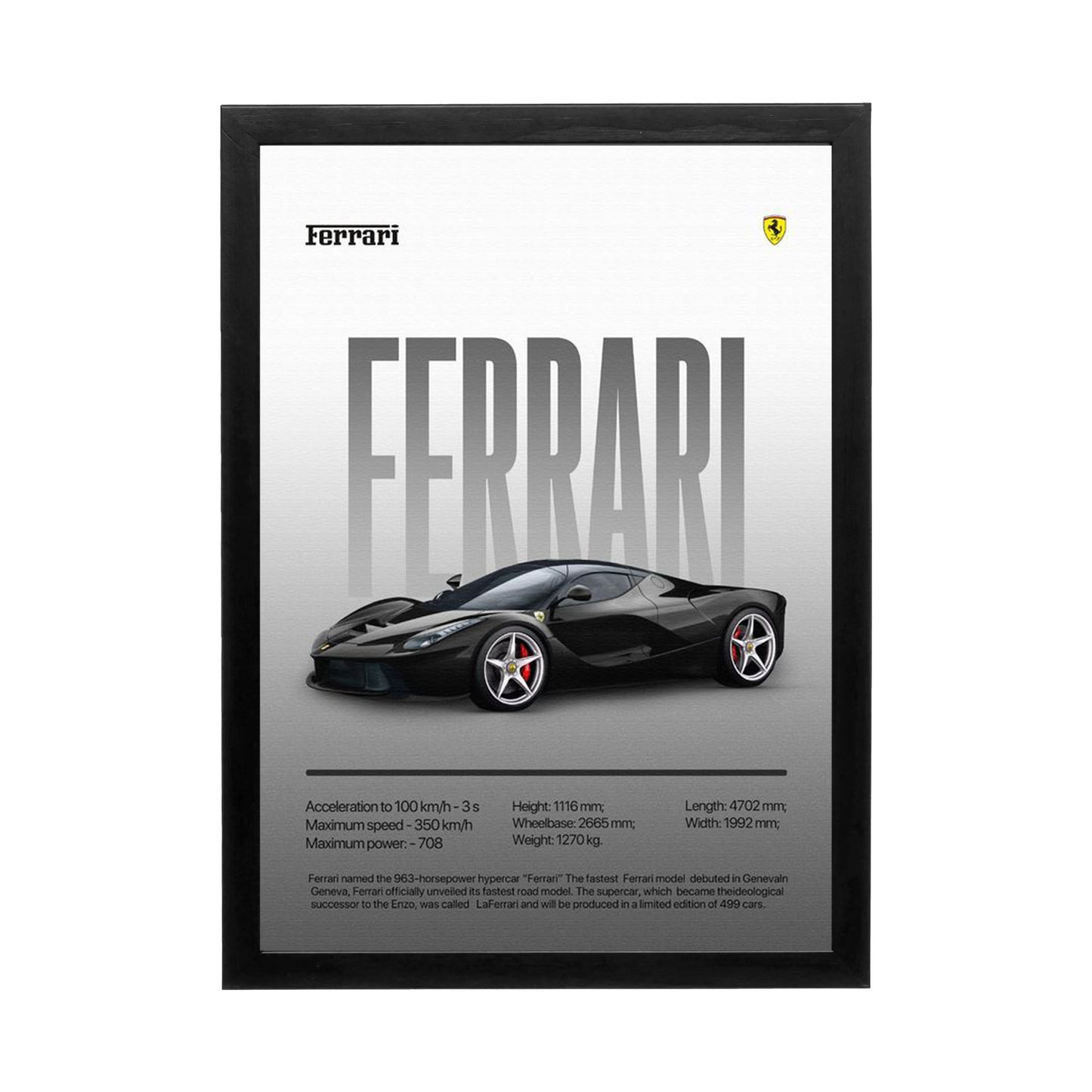 Cars 'Ferrari LaFerrari Design' Frame