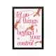 Pink let go of things poster with birds, blush and coral typography, preppy Y2K affirmation wall art for bedroom or dorm