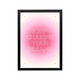 Pink gradient poster reading Keep Chasing Your Dreams with stars, preppy Y2K typography for bedroom or dorm
