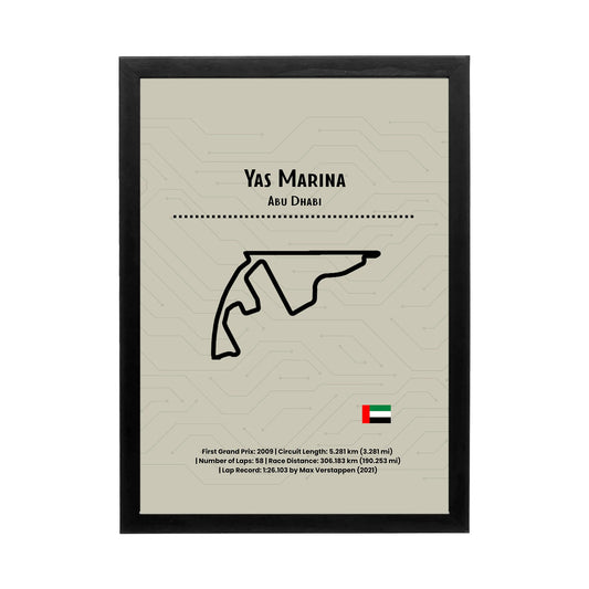 Yas Marina 'Circuit Heritage' Frame