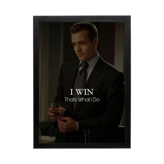 Stylish wall art featuring motivational text on a palette of rich colors, ideal for a modern office or workspace.