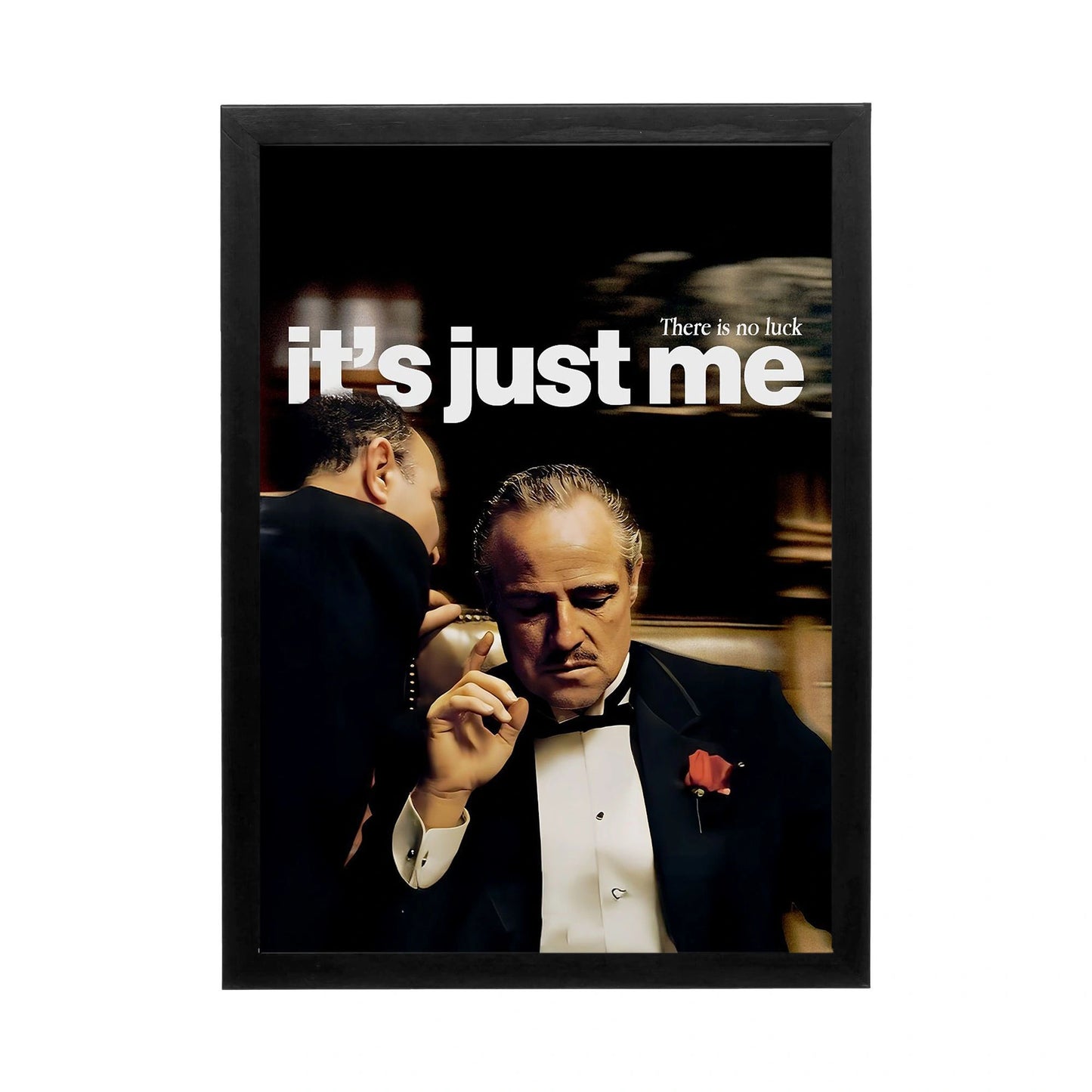 Dramatic black and white wall art featuring a powerful figure with elegant attire, ideal for modern office or creative workspace.